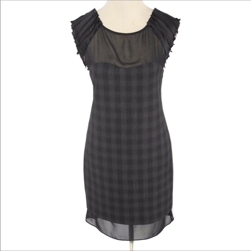 BCBGeneration Plaid Mini Dress